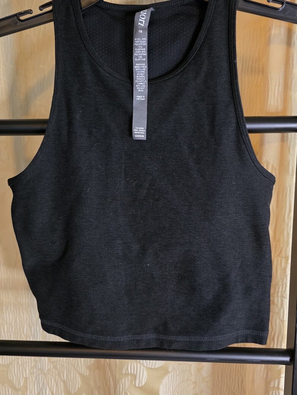 Vuori Women Stretch Tank Top Sz Xs Grey Black